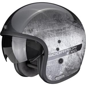 Casco da moto aperto Scorpion Belfast II Quest, argento-nero