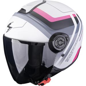 Casco da moto aperto Scorpion EXO-CITY II Sport grigio opaco-rosa