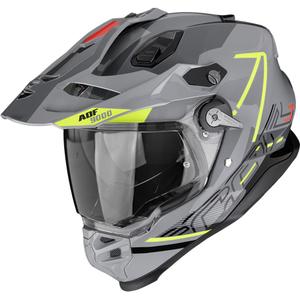 Casco da enduro Scorpion ADF-9000 Air Summit argento-giallo fluo