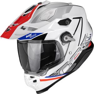 Casco da enduro Scorpion ADF-9000 Air Summit bianco-rosso-argento