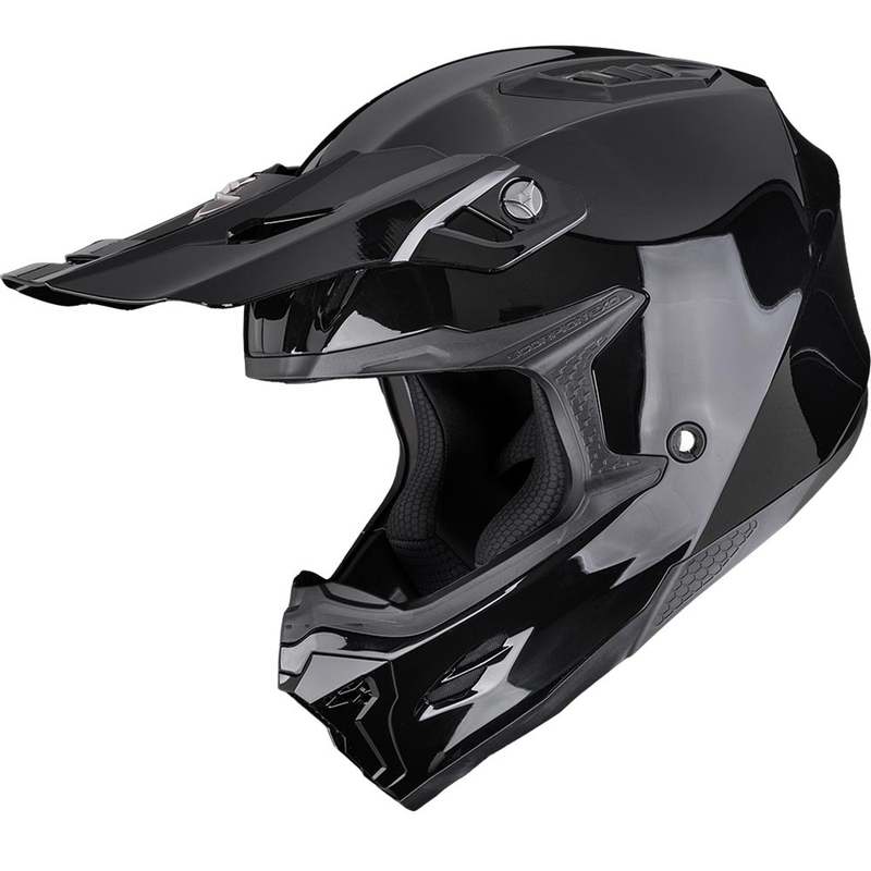 Casco da motocross Scorpion SMX-10 Solid nero