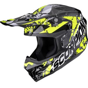 Casco da motocross Scorpion SMX-10 Gasline nero-giallo
