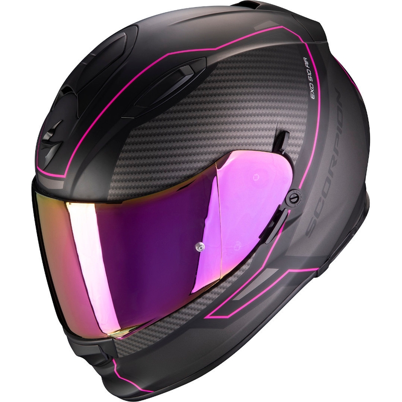 Integrální přilba Scorpion EXO-510 Air Frame černo-růžová