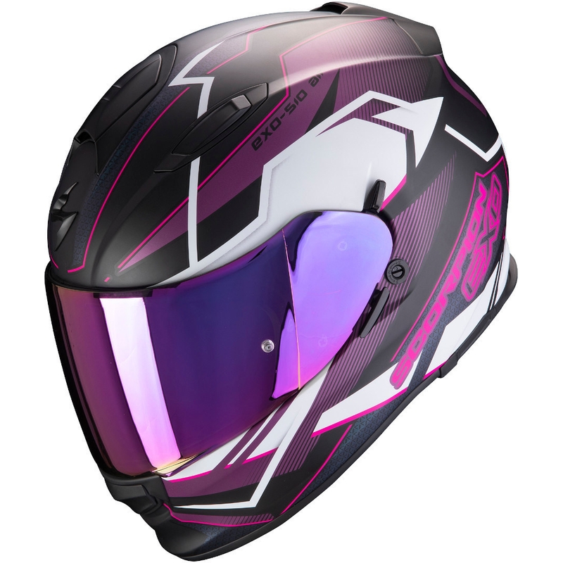 Integrální přilba Scorpion EXO-510 Air Balt černo-bílo-růžová