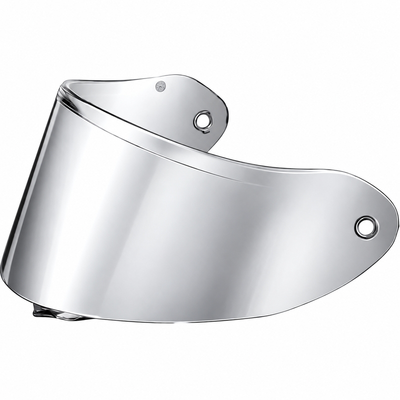 Visiera per casco da moto ZED XD1 con predisposizione per pellicola FogCity, argento specchiato