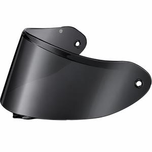 Visiera per casco da moto ZED XD1 con predisposizione per pellicola FogCity, fumé scuro