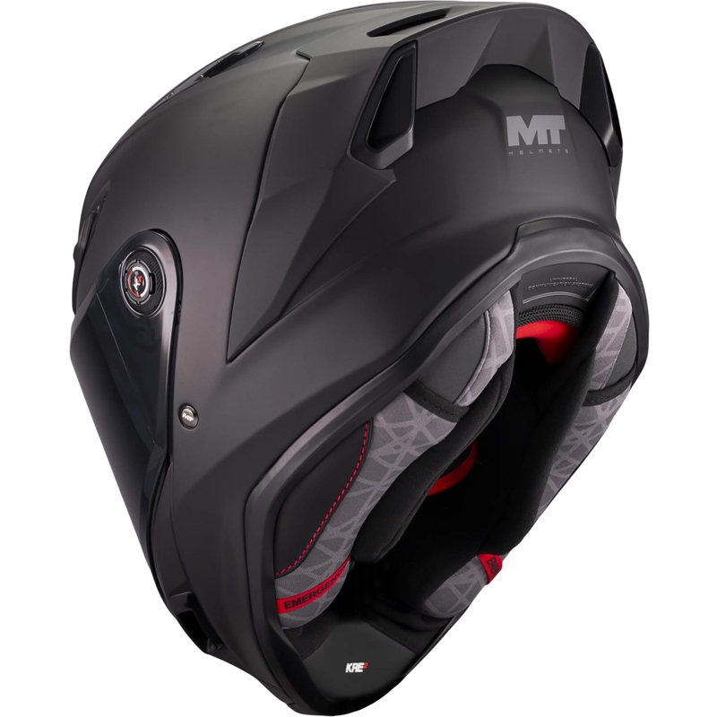 Casco integrale da moto MT KRE 2 Pure A1 nero opaco