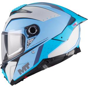 Casco integrale da moto MT Thunder 4 R SV Wind Tunnel C7 blu-grigio opaco