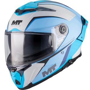 Casco integrale da moto MT Thunder 4 R SV Wind Tunnel C7 blu-grigio opaco