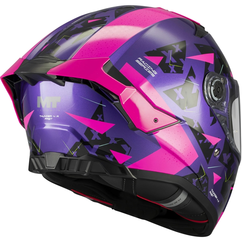 Casco integrale da moto MT Thunder 4 R SV Fast C8 viola-rosa-nero