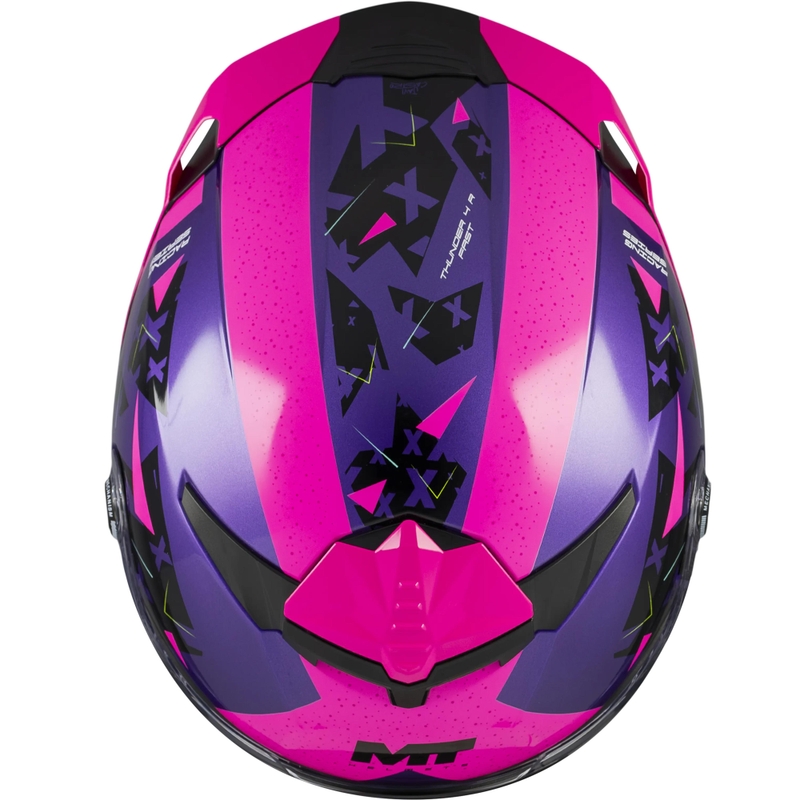 Casco integrale da moto MT Thunder 4 R SV Fast C8 viola-rosa-nero