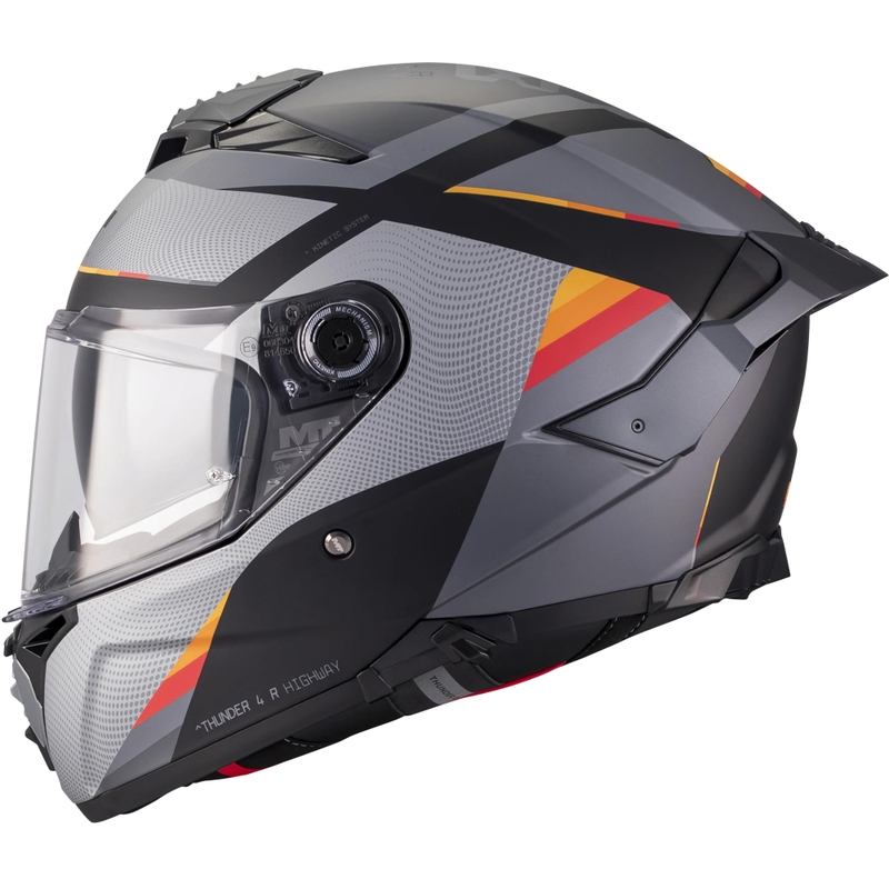 Casco integrale da moto MT Thunder 4 R SV Highway B5 grigio opaco-nero