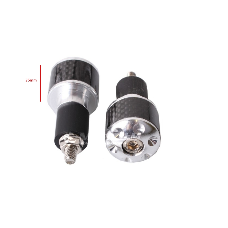 Tappi manubrio R-TECH argento