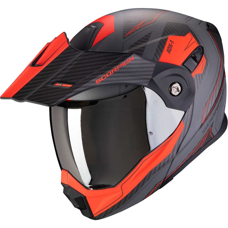 Výklopná enduro přilba Scorpion ADX-1 Tucson šedo-červená výprodej