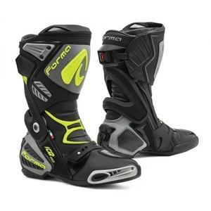 Stivali da moto Forma Ice Pro nero-grigio-giallo fluo