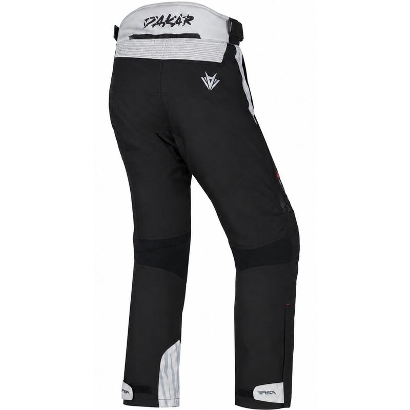 Pantaloni da moto da donna RSA Dakar 2, nero-grigio-nero