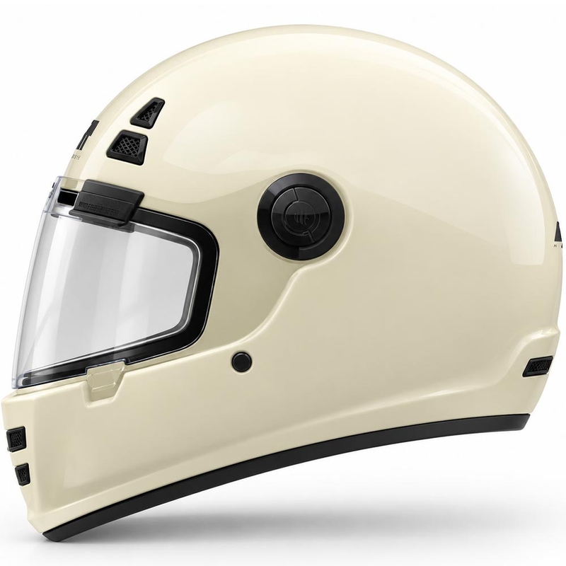 Casco integrale da moto MT Jarama SV Pure A3 color crema