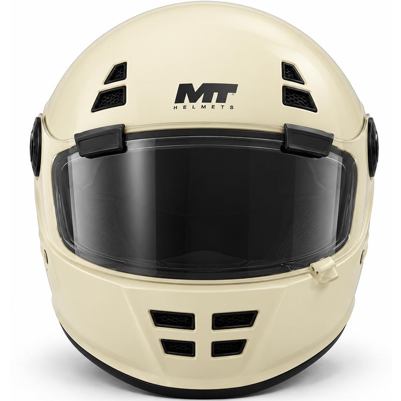 Casco integrale da moto MT Jarama SV Pure A3 color crema