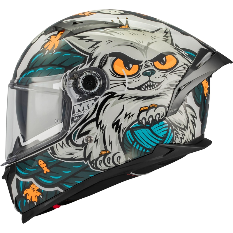 Casco integrale da moto MT Braker SV King A7 grigio-blu