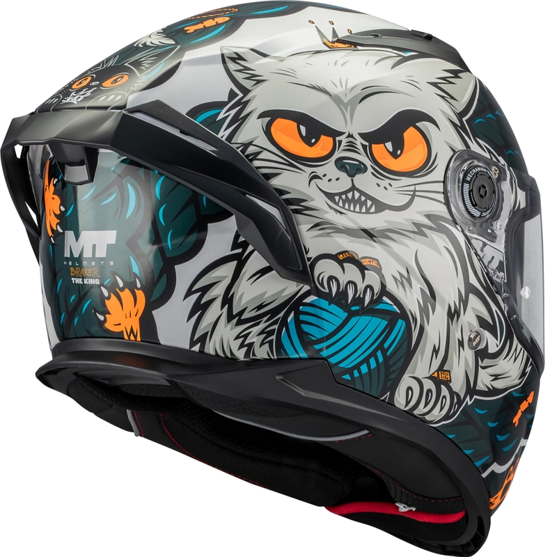 Casco integrale da moto MT Braker SV King A7 grigio-blu