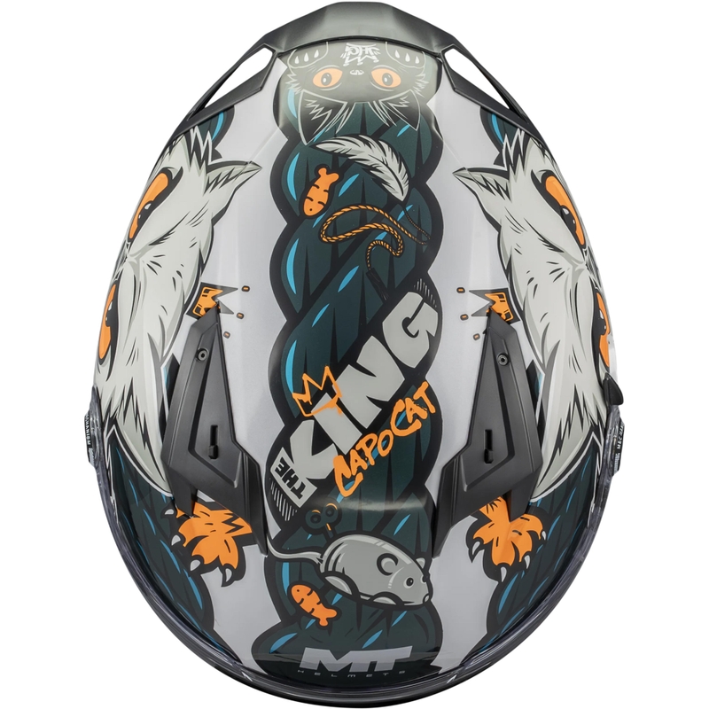 Casco integrale da moto MT Braker SV King A7 grigio-blu