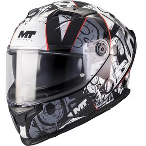 Casco integrale da moto MT Braker SV Blackboard B0 nero-grigio
