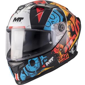 Casco integrale da moto MT Braker SV Blackboard B5 nero-blu-rosso