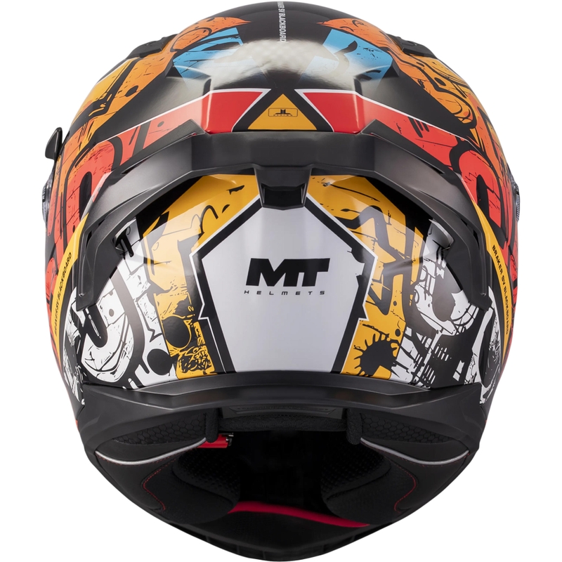 Casco integrale da moto MT Braker SV Blackboard B5 nero-blu-rosso