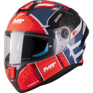 Casco integrale da moto MT Targo S Danish_26_Season C5 rosso-blu-grigio