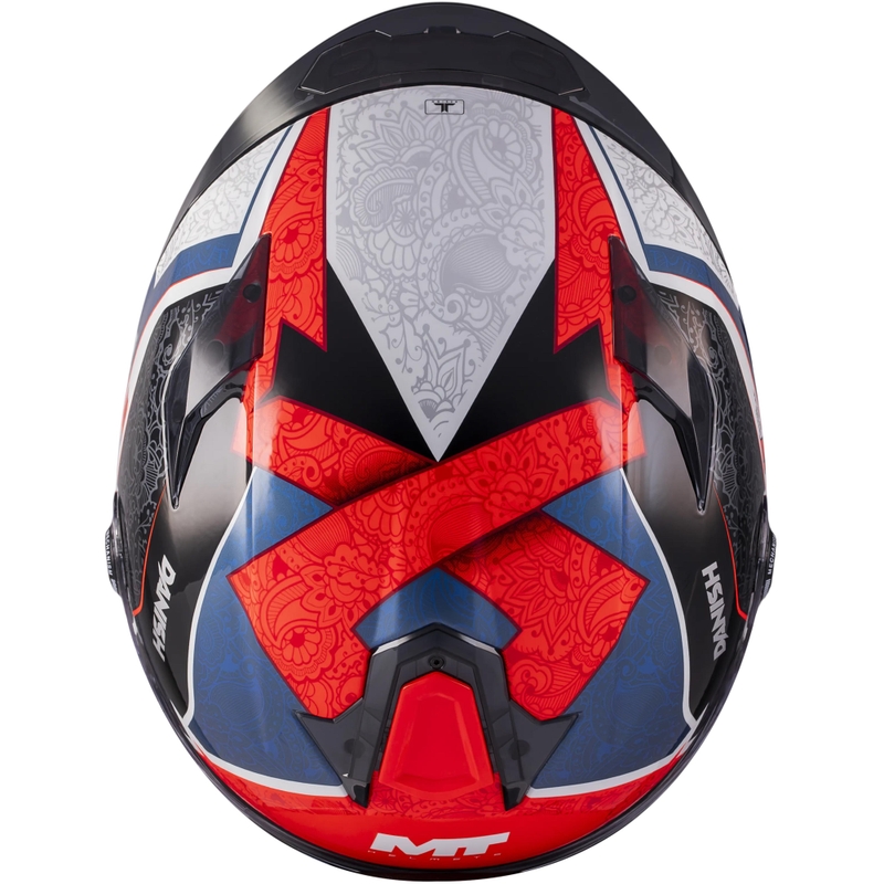 Casco integrale da moto MT Targo S Danish_26_Season C5 rosso-blu-grigio