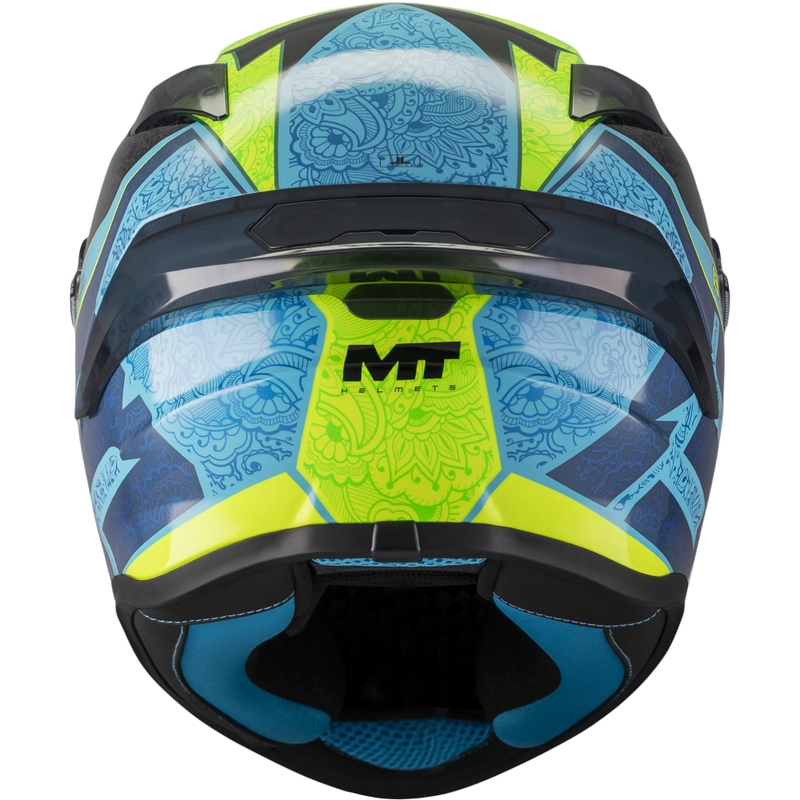 Casco integrale da moto MT Targo S Danish_26_Brasil C3 blu-fluo giallo-rosso