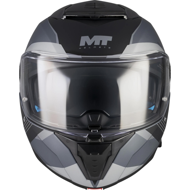 Casco da moto apribile MT Atom 2 SV Kaster C2 nero opaco-grigio