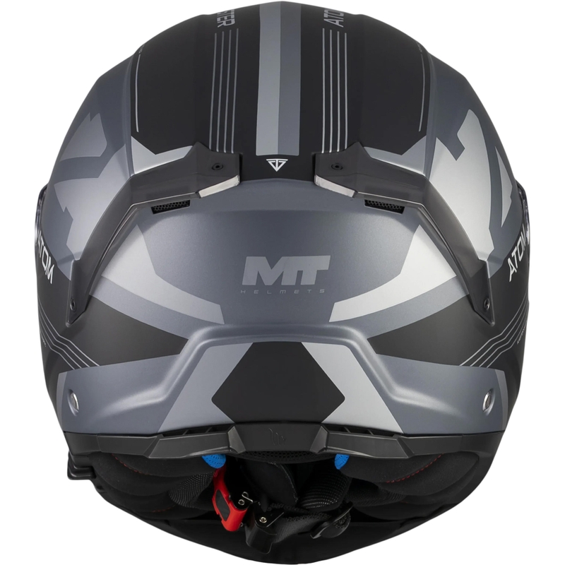 Casco da moto apribile MT Atom 2 SV Kaster C2 nero opaco-grigio