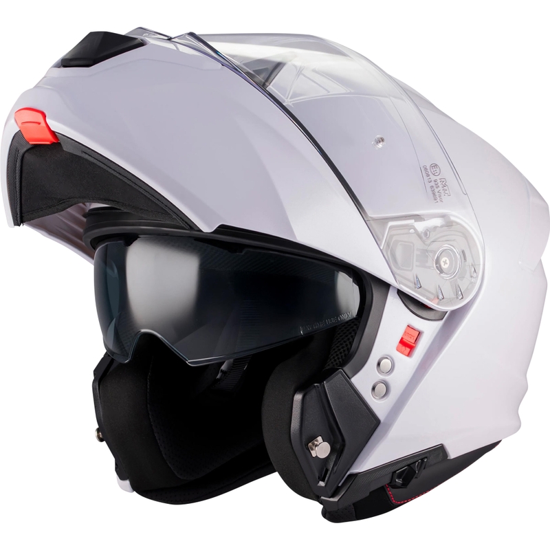 Casco da moto modulare MT Genesis R SV A0 bianco