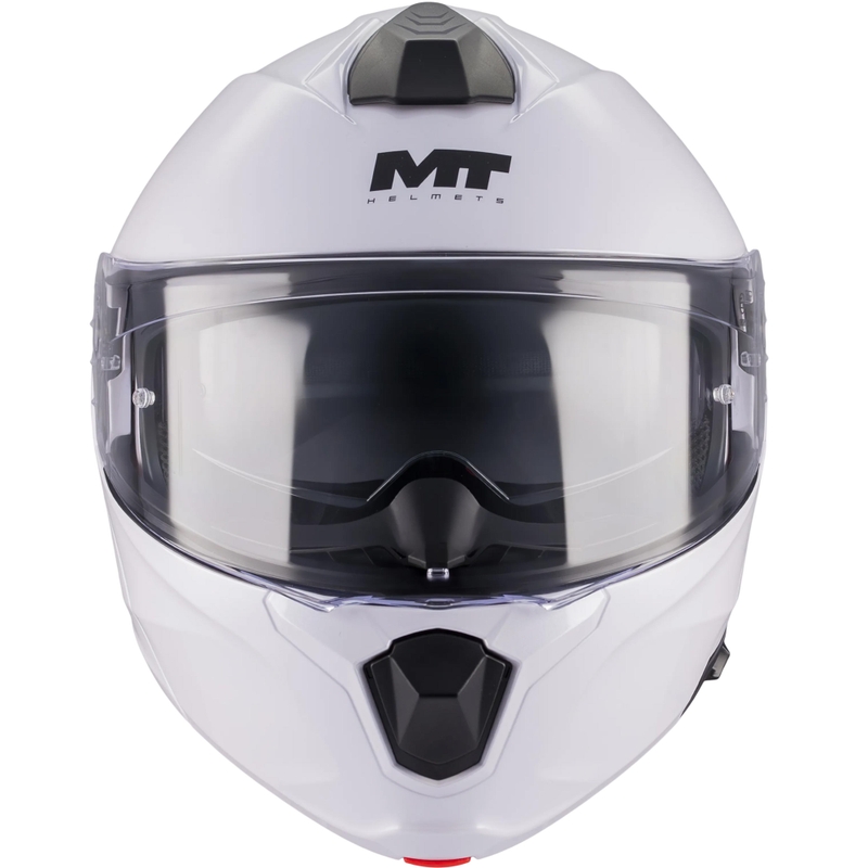 Casco da moto modulare MT Genesis R SV A0 bianco