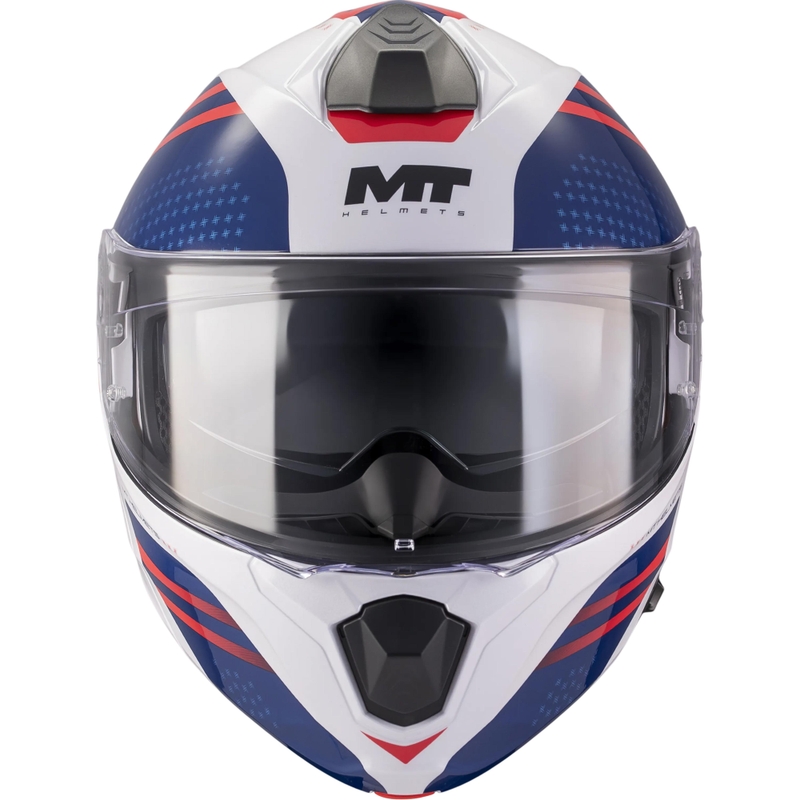 Casco da moto apribile MT Genesis R SV Vibe A7 bianco-blu-rosso