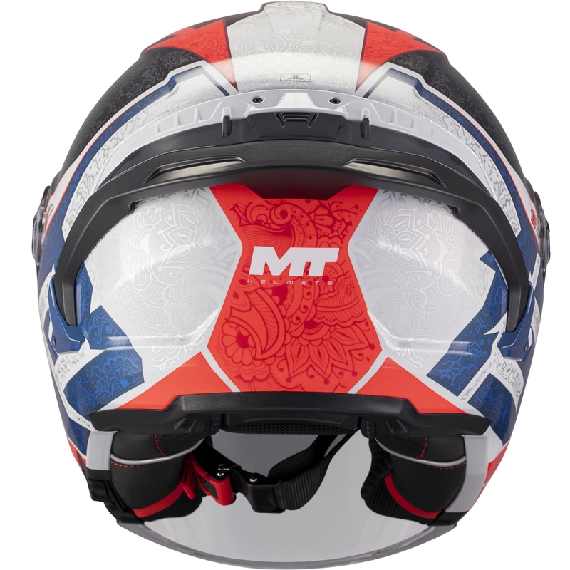 Casco da moto aperto MT Cosmo SV Danish 26 Season C5 blu-rosso-bianco-nero