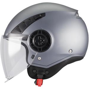 Casco da moto aperto MT Aeris Pure A2 grigio opaco