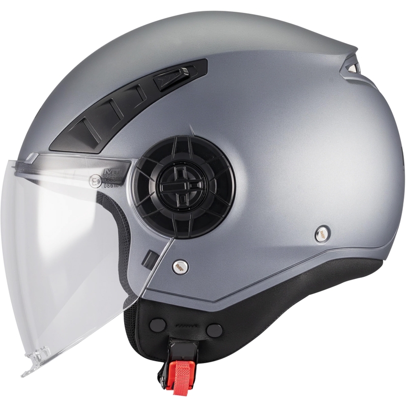 Casco da moto aperto MT Aeris Pure A2 grigio opaco