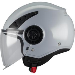 Casco da moto aperto MT Aeris Pure A12 grigio lucido
