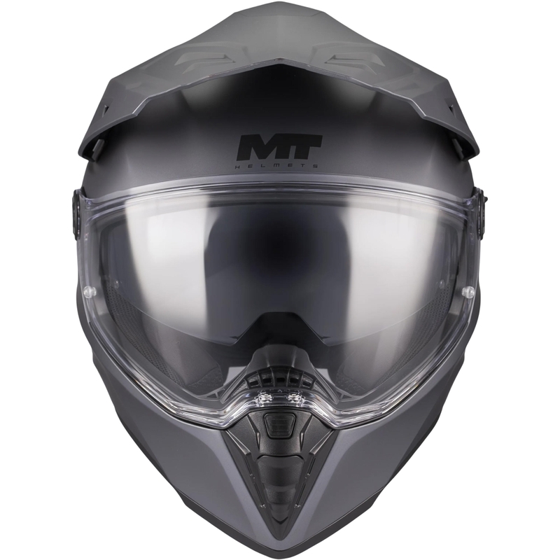 Casco da moto Enduro MT Track SV Pure A2 grigio opaco