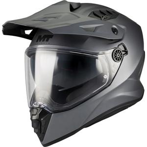 Casco da moto Enduro MT Track SV Pure A2 grigio opaco