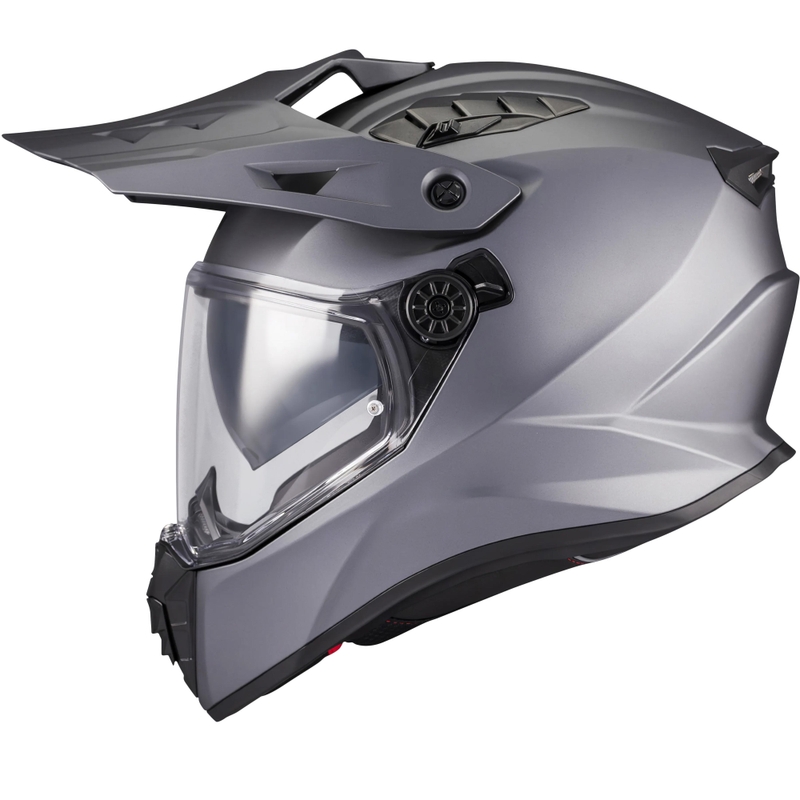 Casco da moto Enduro MT Track SV Pure A2 grigio opaco