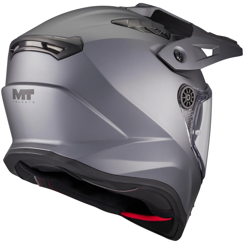 Casco da moto Enduro MT Track SV Pure A2 grigio opaco