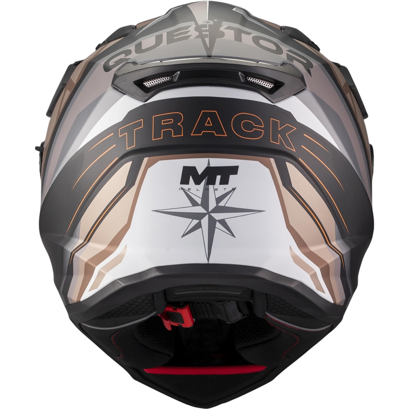 Casco da moto Enduro MT Track SV Questor B9 nero opaco-marrone