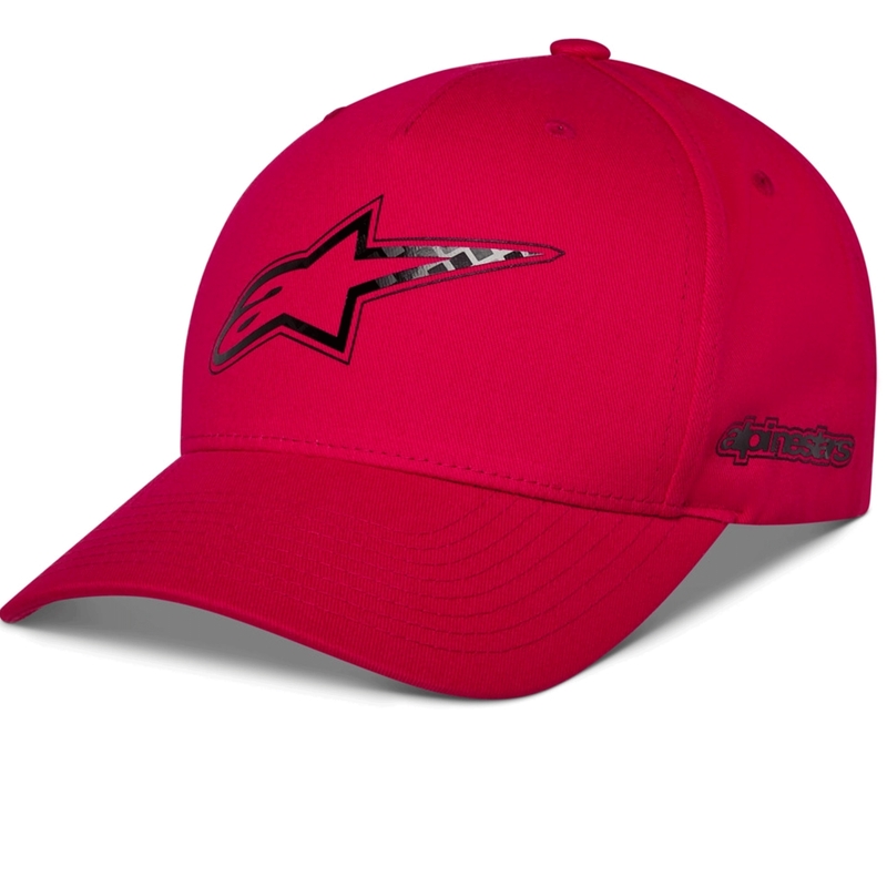 Tappo Alpinestars in fibra di carbonio rosso