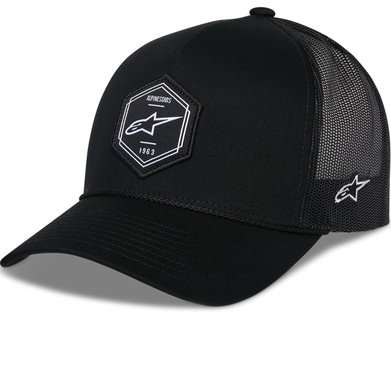 Cappellino da camionista Alpinestars Hexeon nero-nero