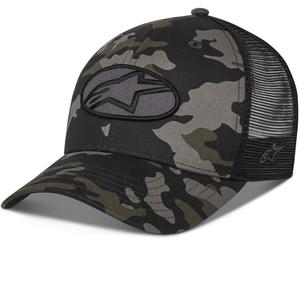 Cappellino da camionista Alpinestars Oblique Camo nero-camo-nero