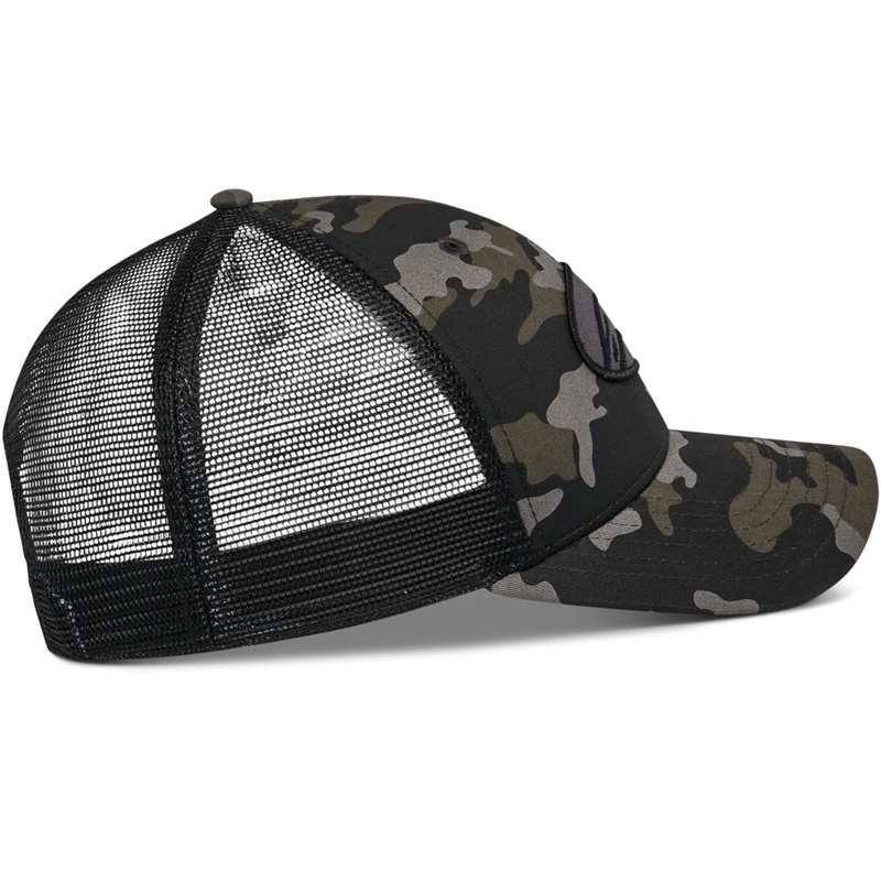 Cappellino da camionista Alpinestars Oblique Camo nero-camo-nero