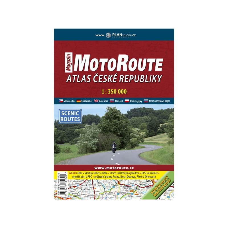 Moto mapa - moto průvodce ČR 1:350 000